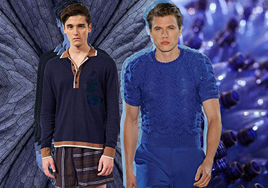 2019 S/S Color for Men's Knitwear -- Purple