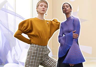 19/20 A/W Silhouette Trend for Women's Knitwear -- Varied Sleeves
