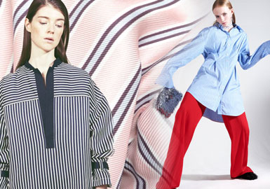 Striped Cotton -- 2020 S/S Women's Blouse Fabric