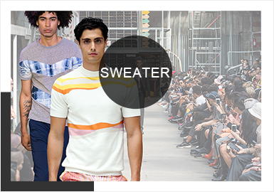 Sporty Lines and Planes -- Comprehensive Analysis of Men's Knitwear at Catwalks