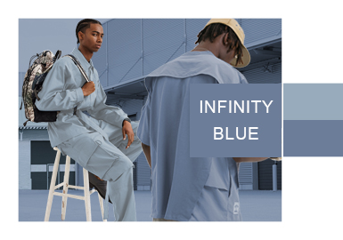 Infinity Blue -- Color Evolution for Menswear