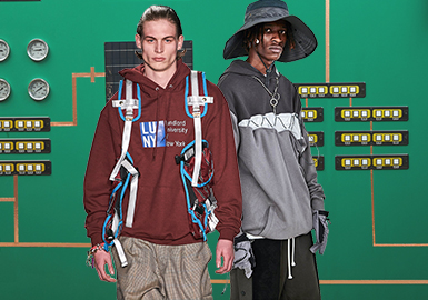 Function Extension -- The Silhouette Trend for Men's Functional Sweatshirts