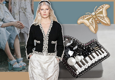 French Beaded Embroidery -- The Accessory Trend for Womenswear