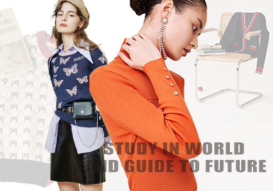Study in World and Guide to Future -- PSALTER The Benchmark Brand of Women's Knitwear