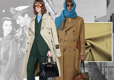 Trans-Seasonal Fashion -- The Fabric Trend for Men's and Women's Trench Coats
