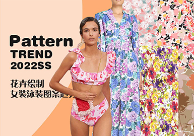 Painted Flowers -- The Pattern Trend for Women's Swimwear