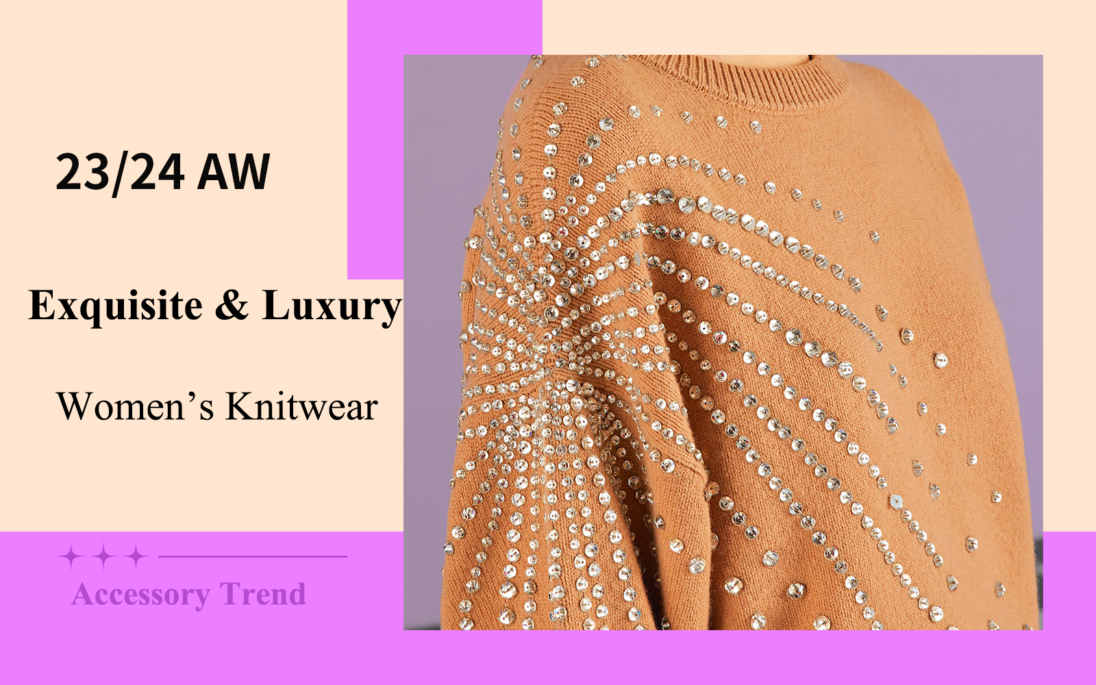 Exquisite & Luxury -- The Accessory Trend for Women's Knitwear