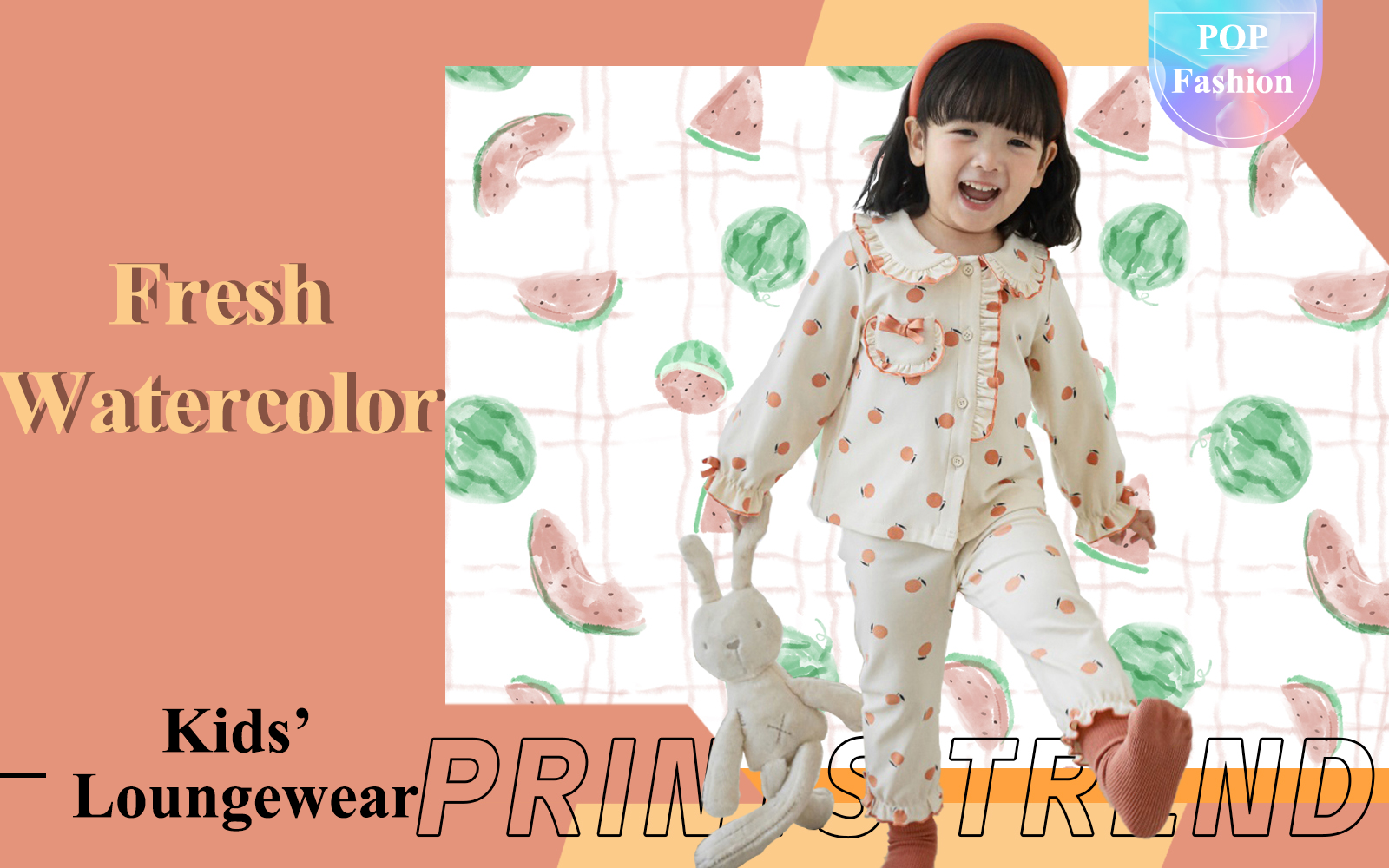 Fresh Watercolor -- The Pattern Trend for Kids' Loungewear