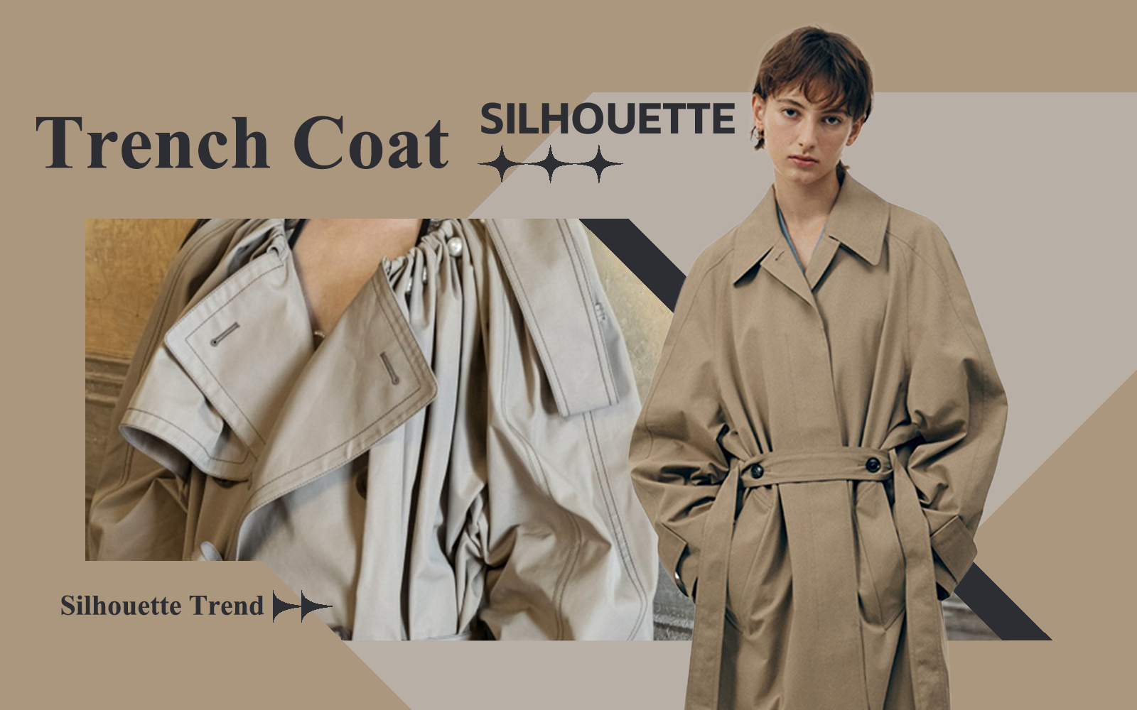 Minimalist Unisex -- The Silhouette Trend for Women's Trench Coat