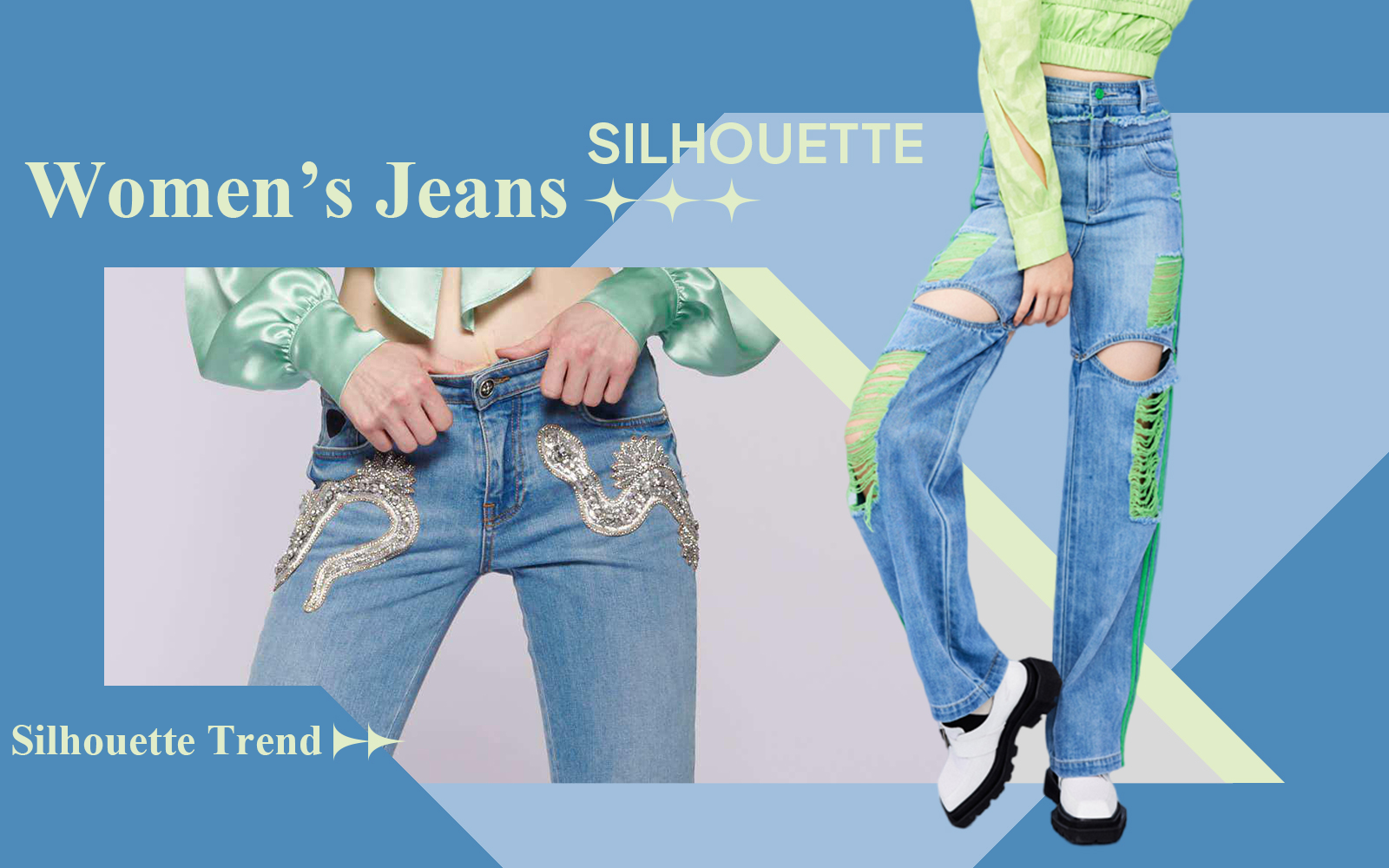 A/W 24/25 Silhouette Trend for Women's Jeans
