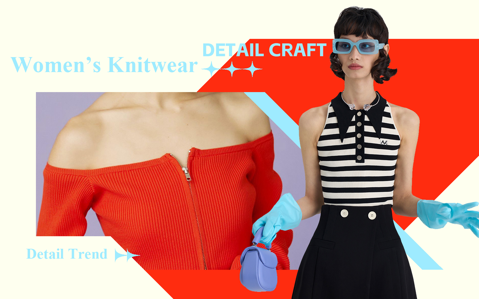 Sweet & Cool -- S/S 2024 Detail & Craft Trend for Women's Knitwear
