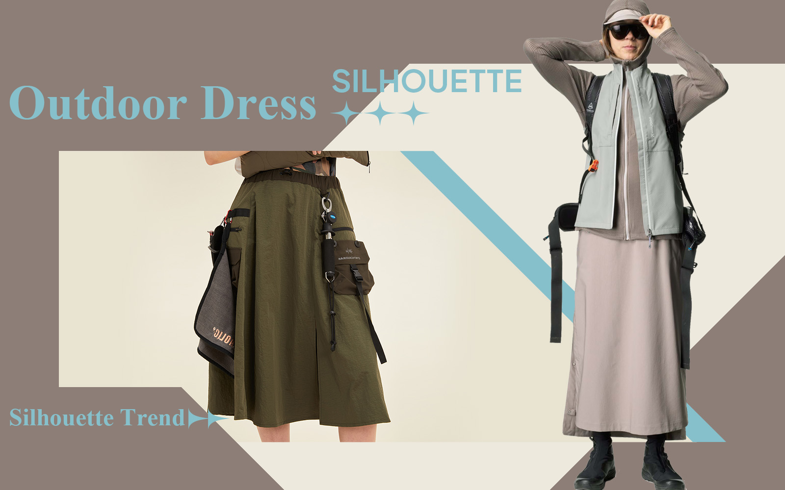 Chase the Mountain Wind -- The Silhouette Trend for Women's Outdoor Dress