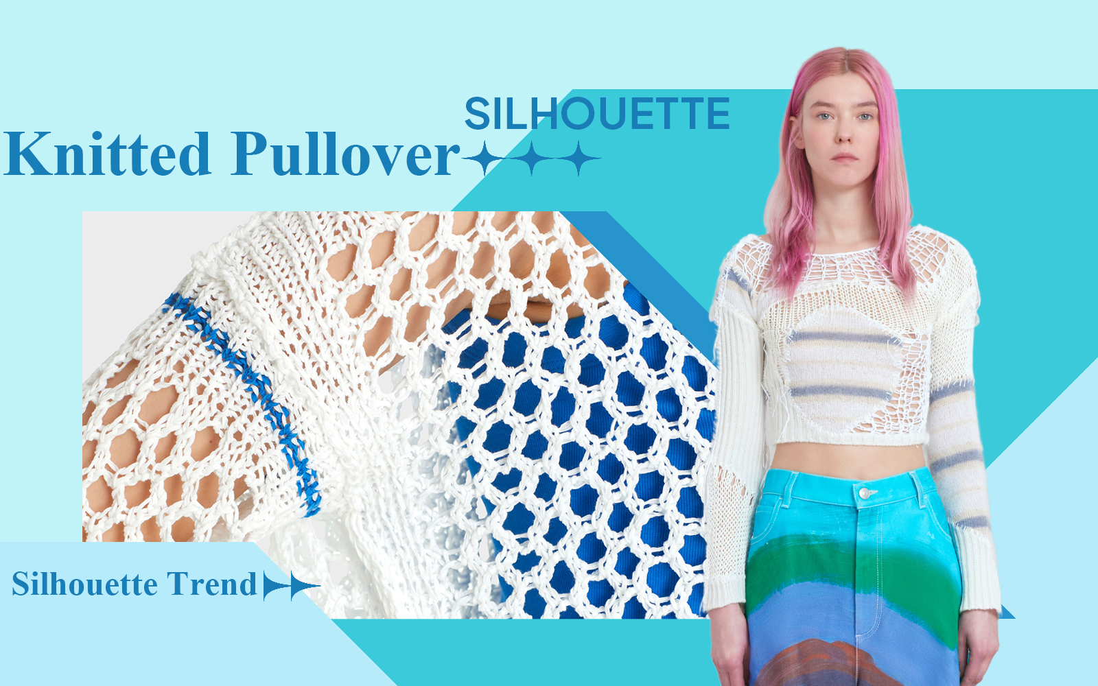 Pullover -- S/S 2024 Silhouette Trend for Women's Knitwear