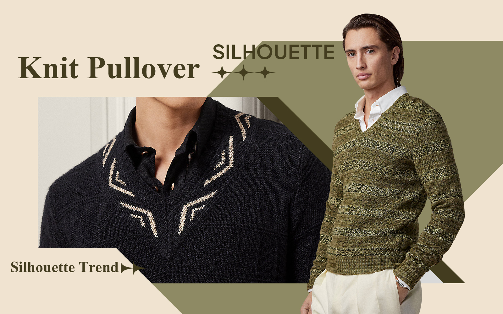 A/W 24/25 Silhouette Trend for Men's Knit Pullover