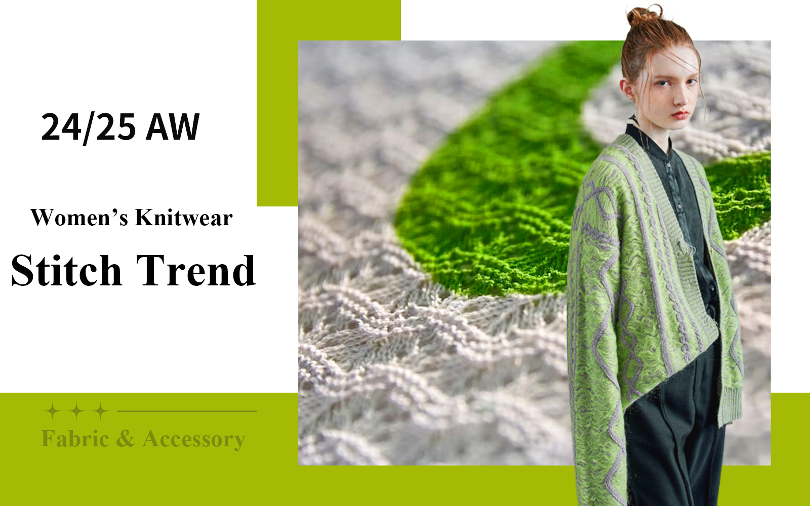 A/W 24/25 Stitch Trend for Women's Knitwear