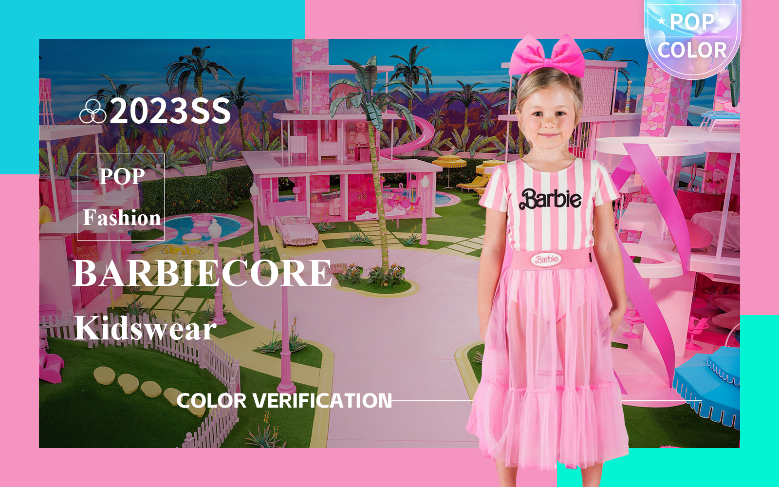 BarbieCore -- The Color Trend Verification of Kidswear