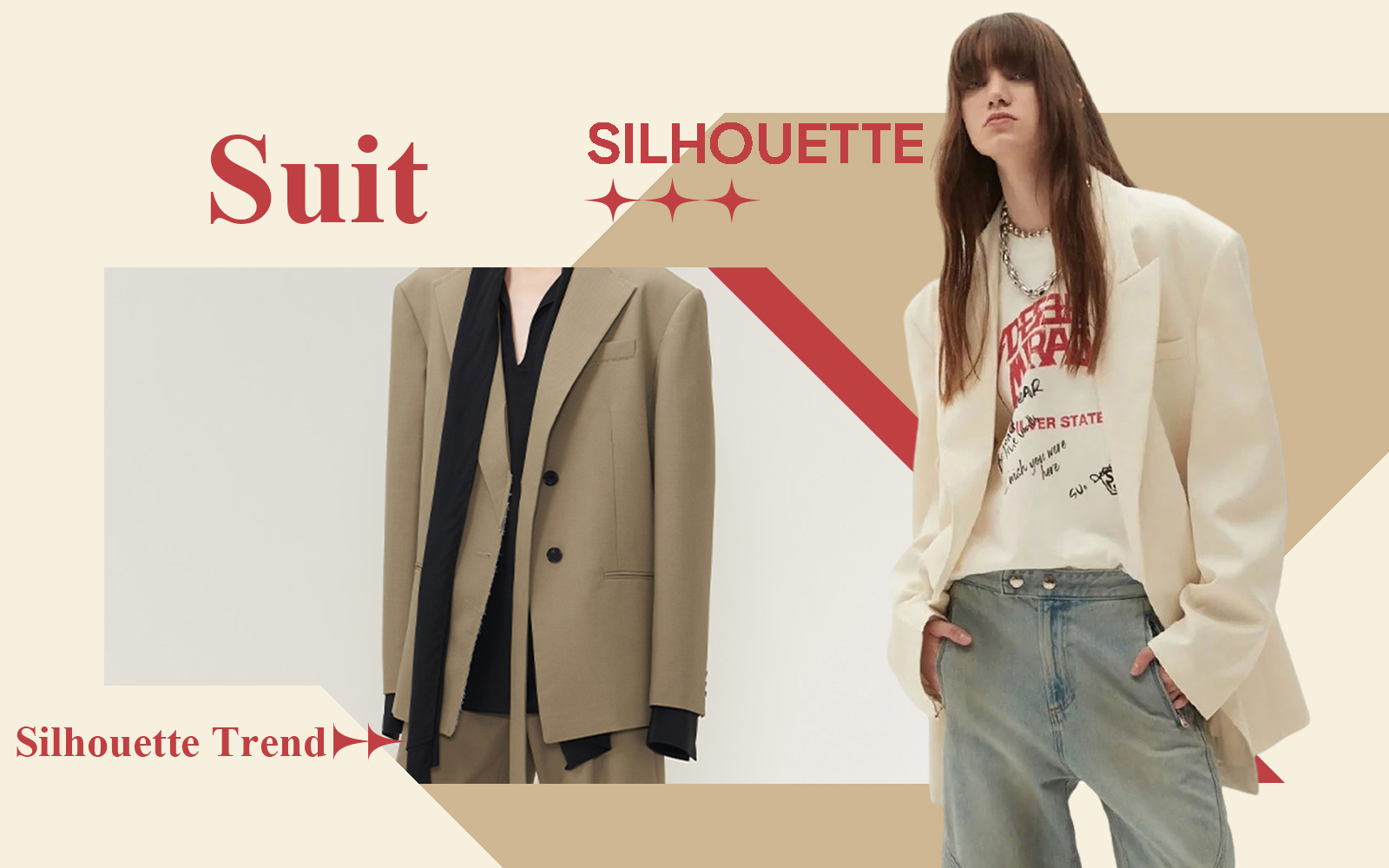 The Silhouette Trend for Women's Suit
