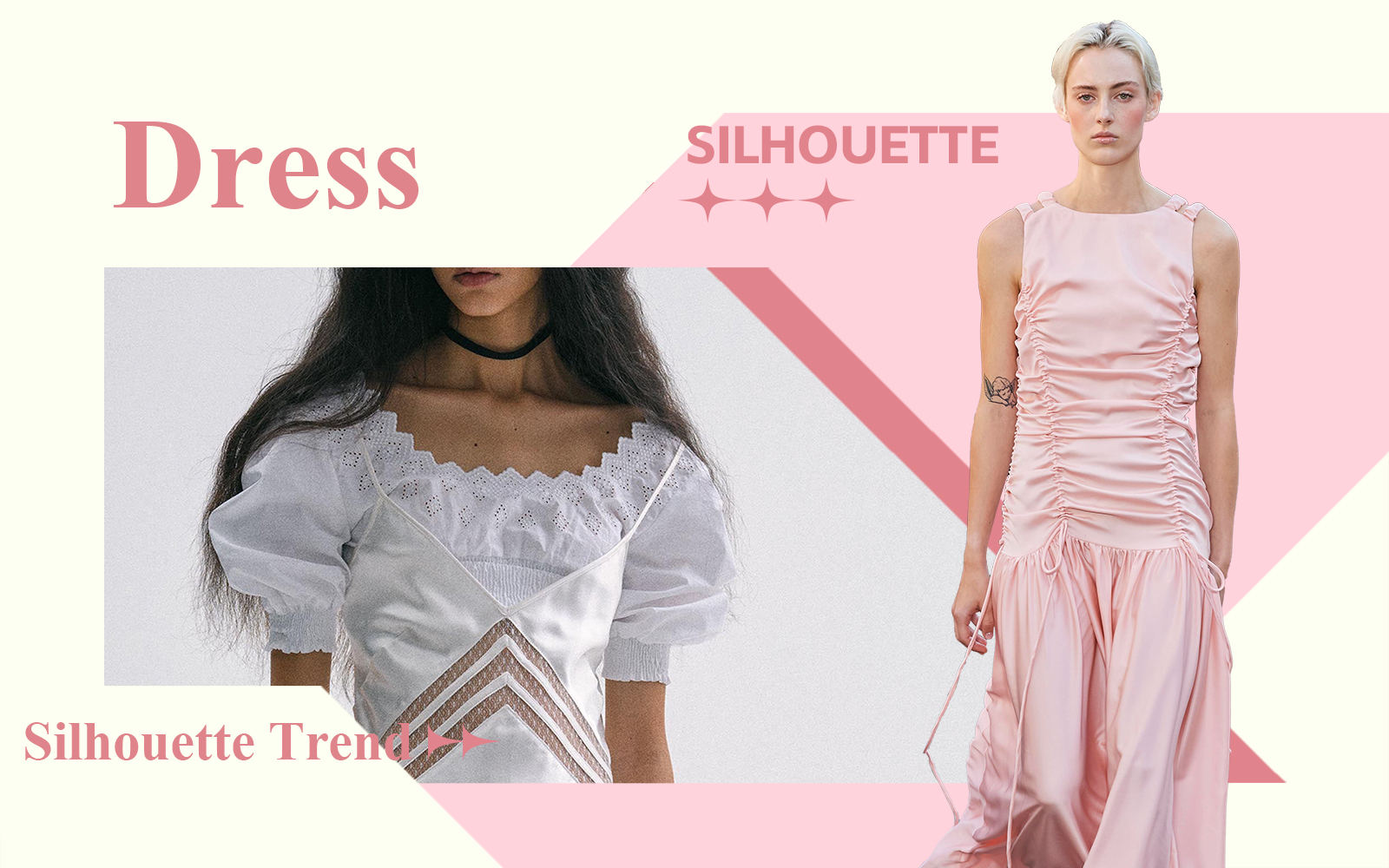 French Romance -- The Silhouette Trend for Women's Dress