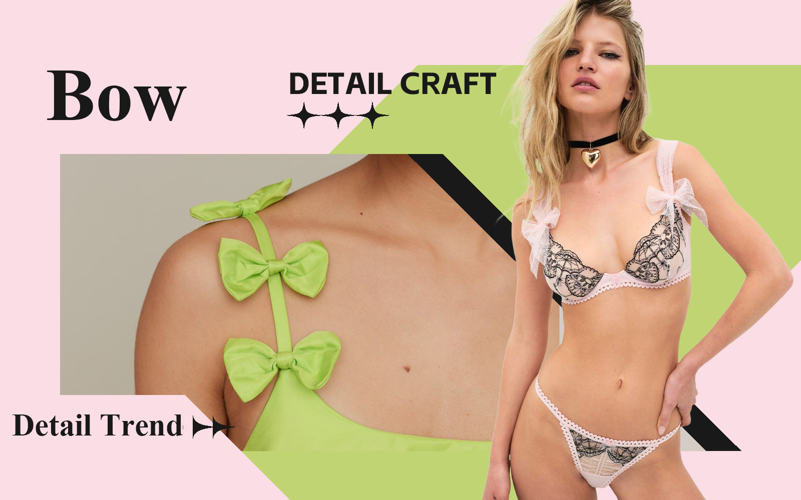 Bow Knot -- The Detail & Craft Trend for Women's Underwear & Homewear