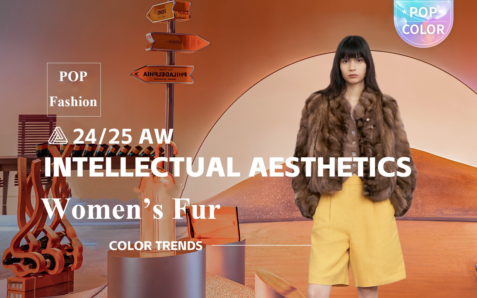 Intellectual Aesthetics -- The Color Trend for Women's Fur Clothing