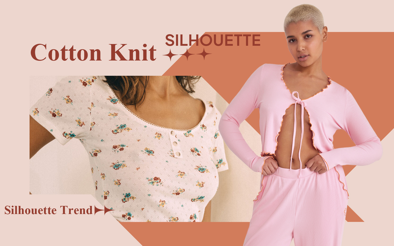 Cotton Knit -- The Silhouette Trend for Women's Homewear