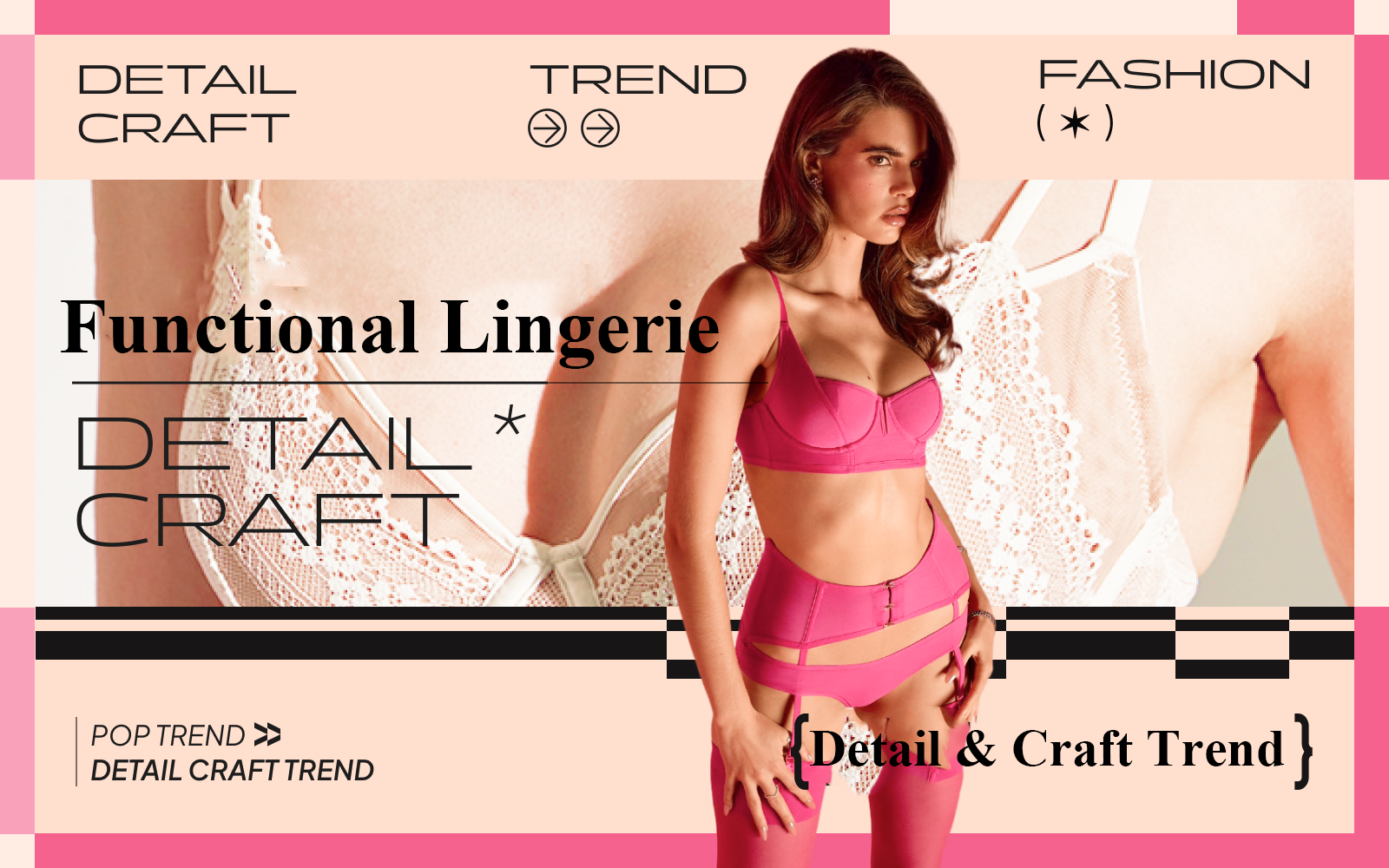 Functional Lingerie -- The Detail & Craft Trend for Women's Bra