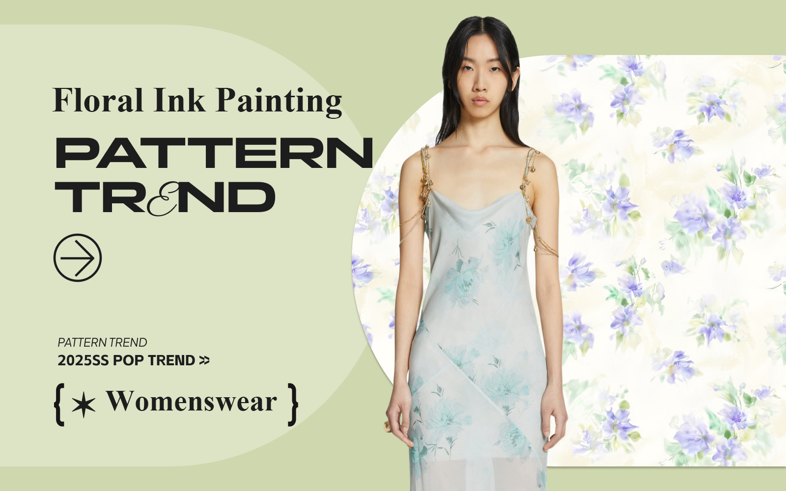 Floral Ink Painting -- The Pattern Trend for Womenswear