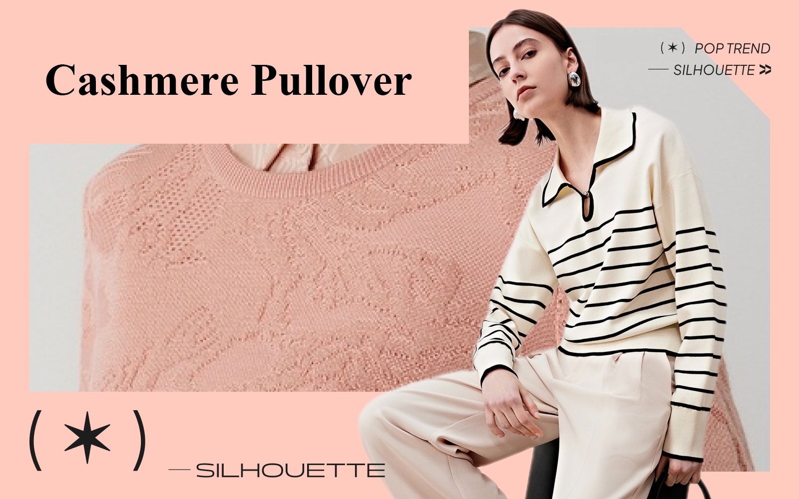 Cashmere Pullover -- The Silhouette Trend for Women's Knitwear