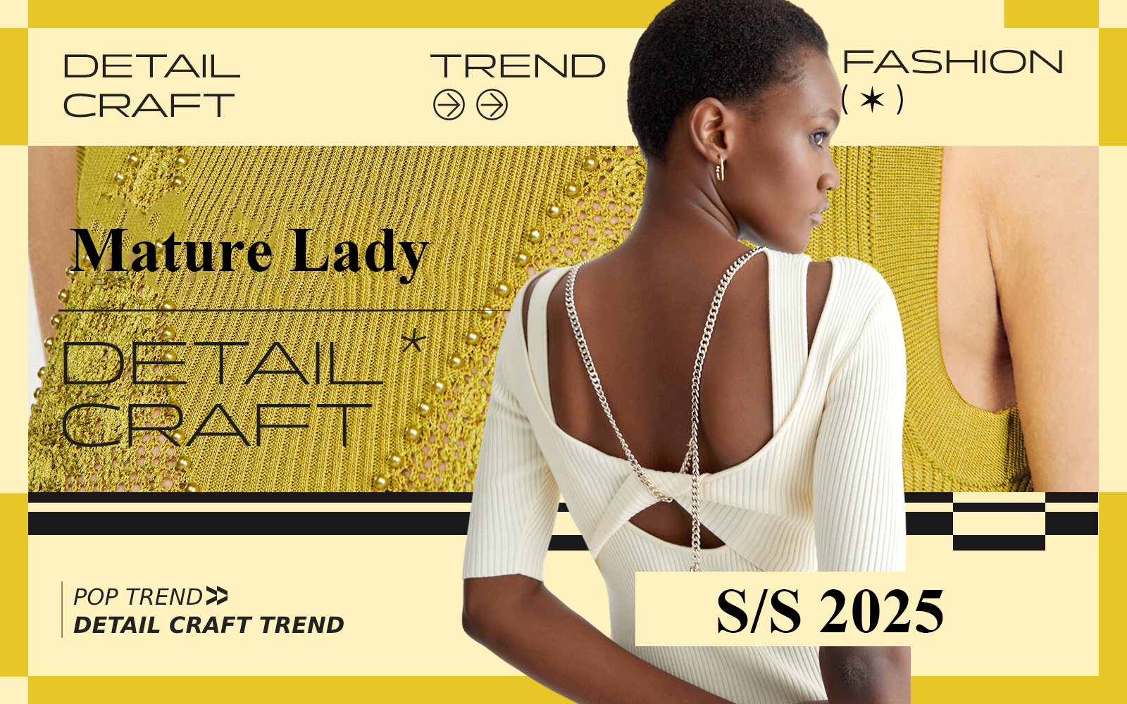 Exquisite Details -- 2025 Spring/Summer Detail & Craft Trend for Women's Knitwear