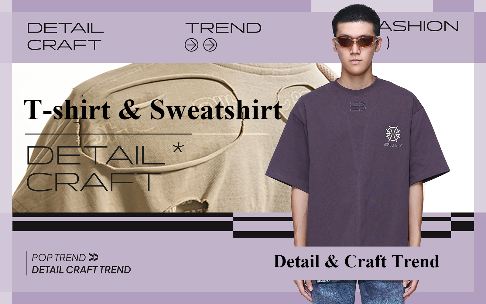 Emerging Street Fashion -- The Detail & Craft Trend for Men's T-shirt & Sweatshirt